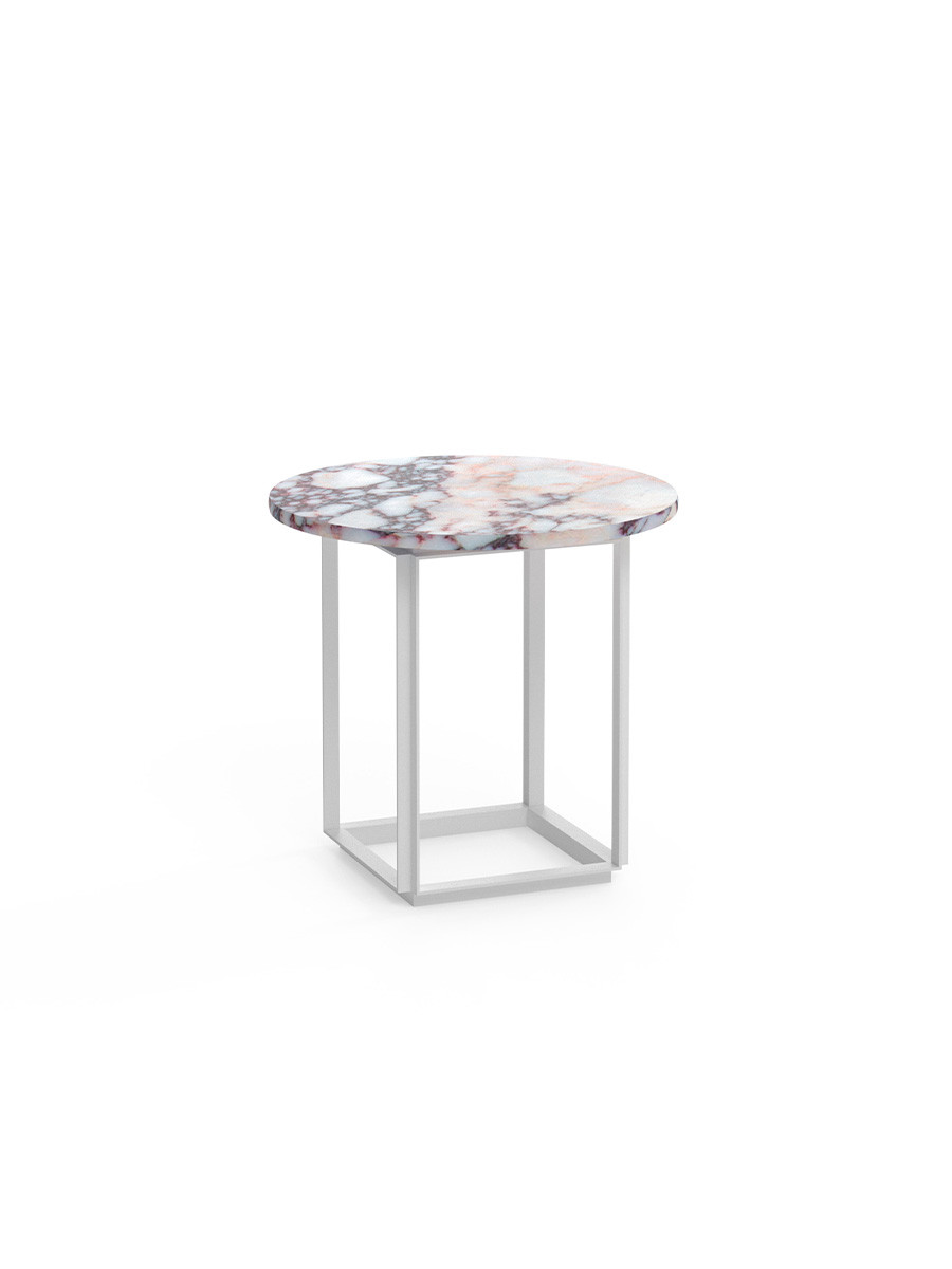 Florence sidebord Ø50, white viola fra New Works