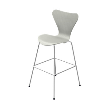 3197 Høj Barstol af Arne Jacobsen (Uden polstring, Farvet ask, Nine grey)