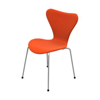 Billede af 3107 Serie 7, fuldpolstret af Arne Jacobsen (Remix, 543 Orange)