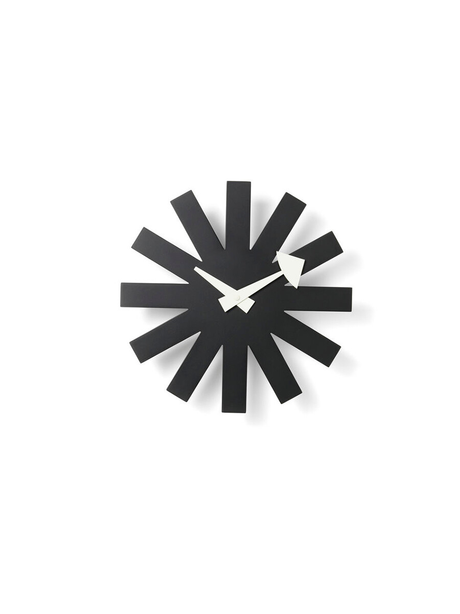 Asterisk Clock fra Vitra (Black)