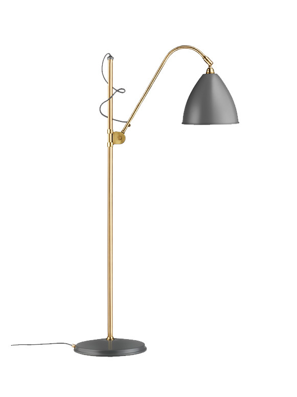 Bestlite BL3M Gulvlampe fra GUBI (Grå/messing)