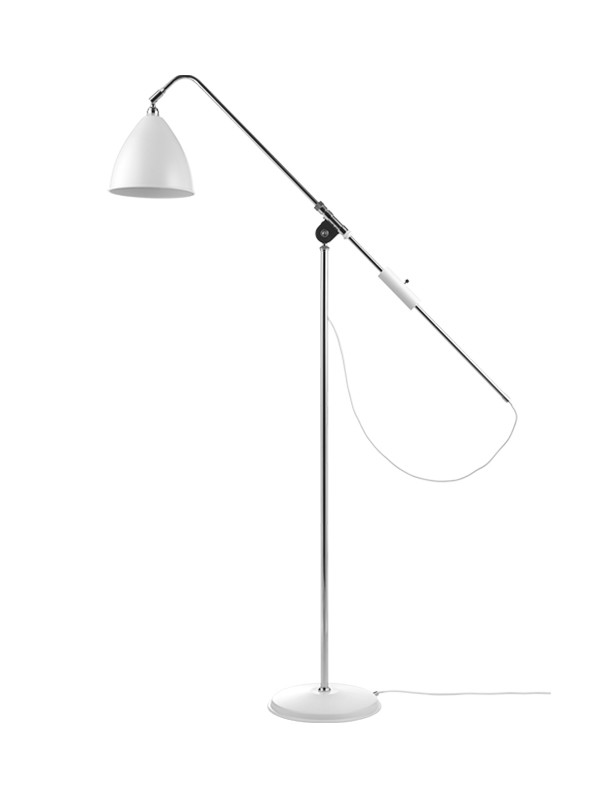 Bestlite BL4 Gulvlampe fra GUBI (Hvid/krom)