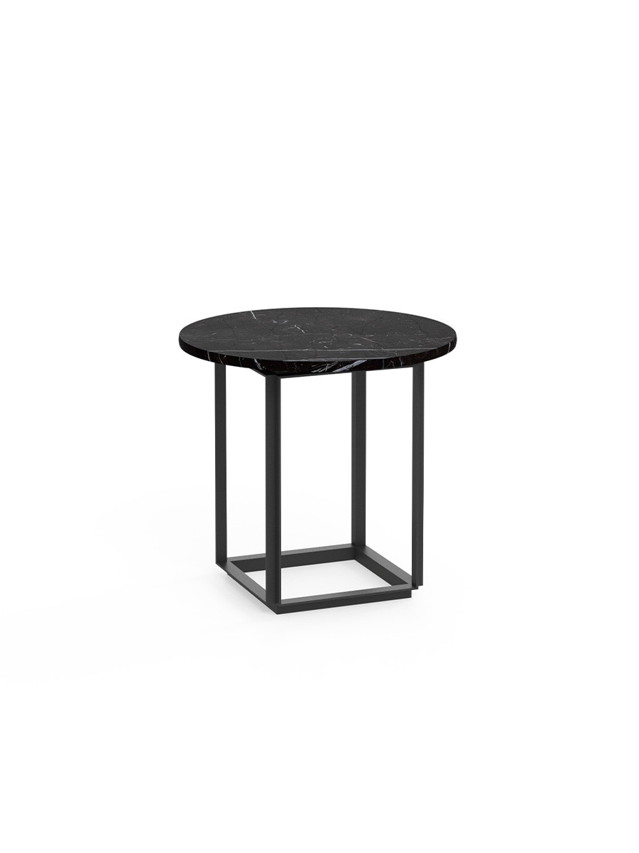 Florence sidebord Ø50, black marquina fra New Works