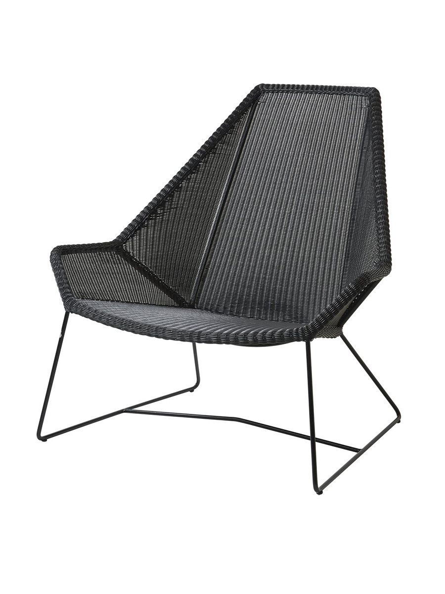 Breeze Highback Stol fra Cane-line (Black, Ingen hynde)