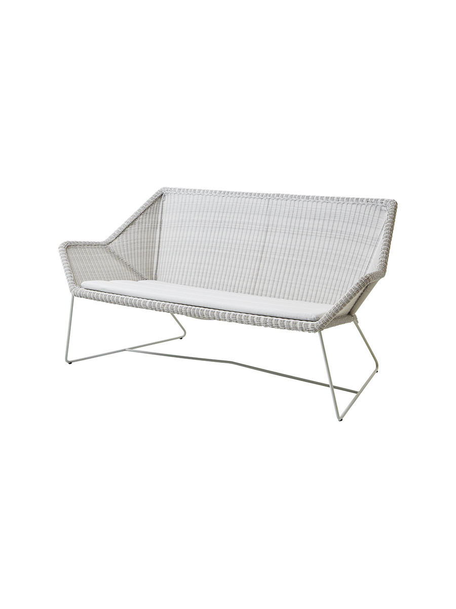 Breeze 2-pers. Loungesofa fra Cane-line (White grey, White, Cane-line Natté)