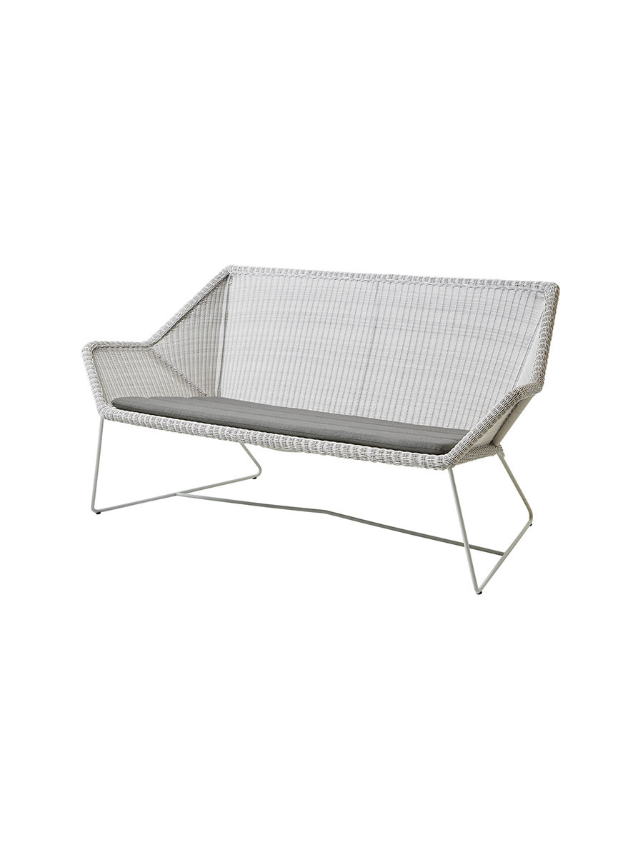 Breeze 2-pers. Loungesofa fra Cane-line (White grey, Taupe, Cane-line Natté)
