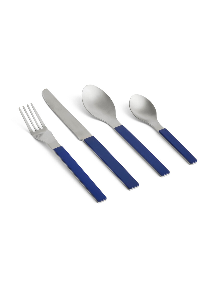 MVS Cutlery Set of 4, dark blue fra Hay