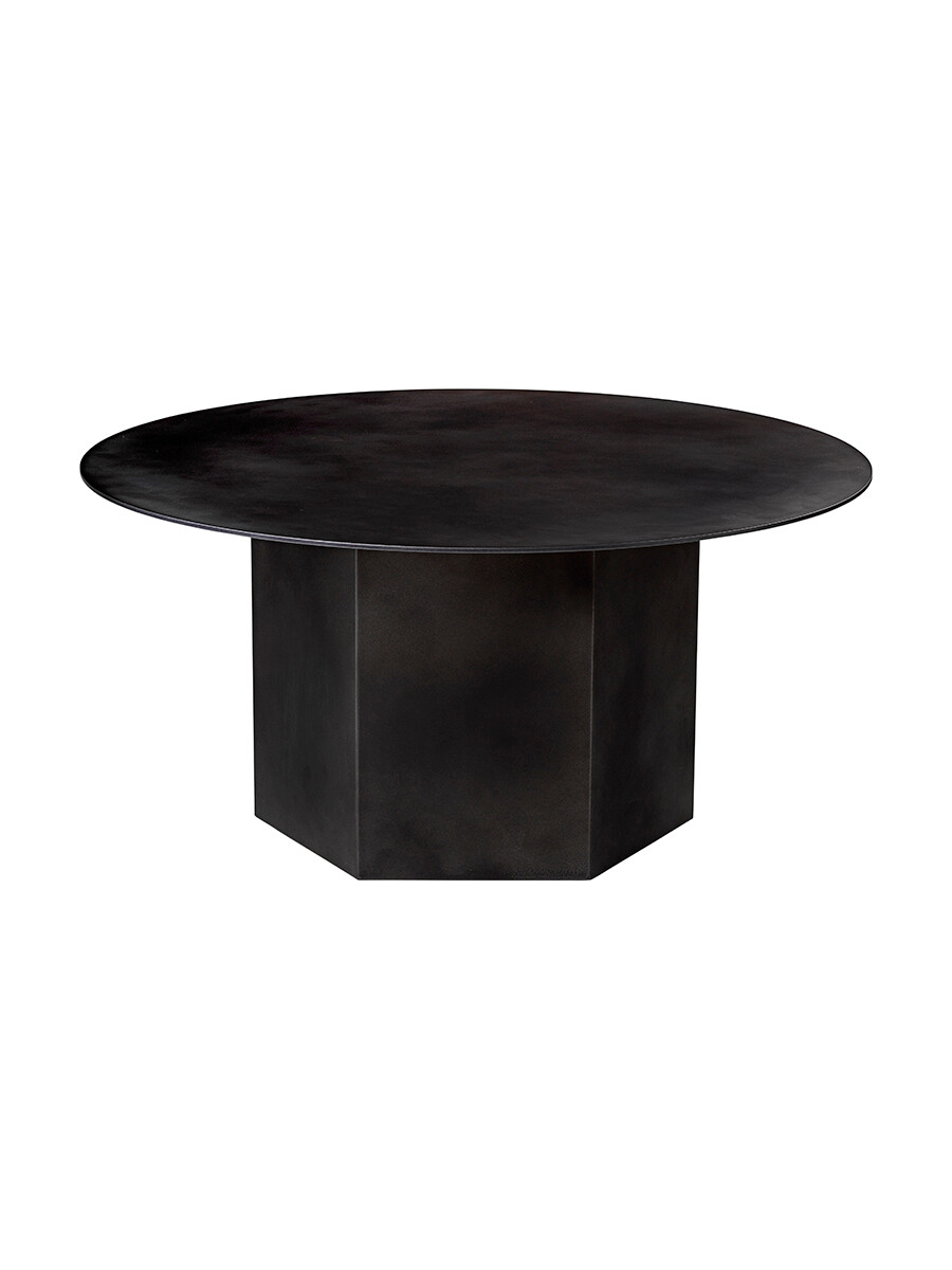 Billede af Epic Coffee Table Ø80 cm, steel fra Gubi (Midnight Black Steel)
