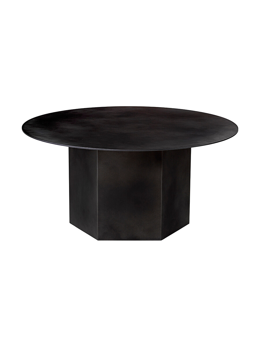 Epic Coffee Table Ø80 cm, steel fra GUBI (Midnight Black Steel)