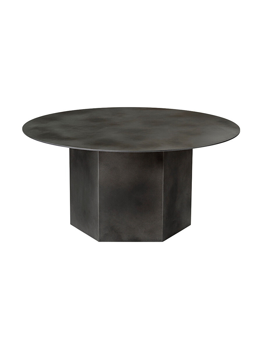 Billede af Epic Coffee Table Ø80 cm, steel fra Gubi (Misty Gray Steel)