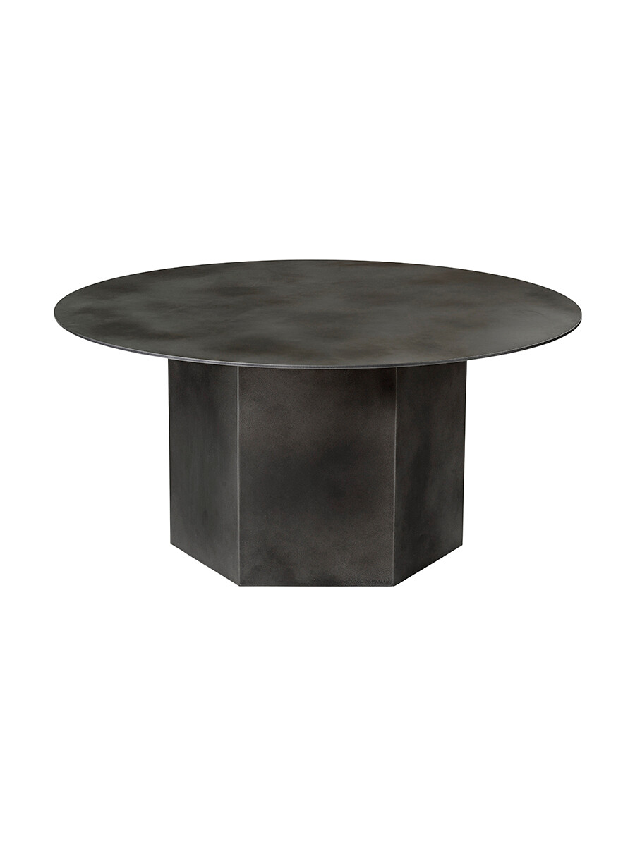 Epic Coffee Table Ø80 cm, steel fra GUBI (Misty Gray Steel)