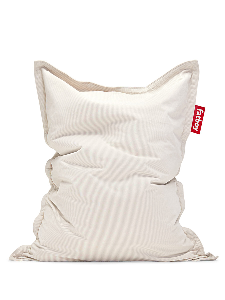 Recycled Original Slim Cord sækkestol fra Fatboy (Cream)