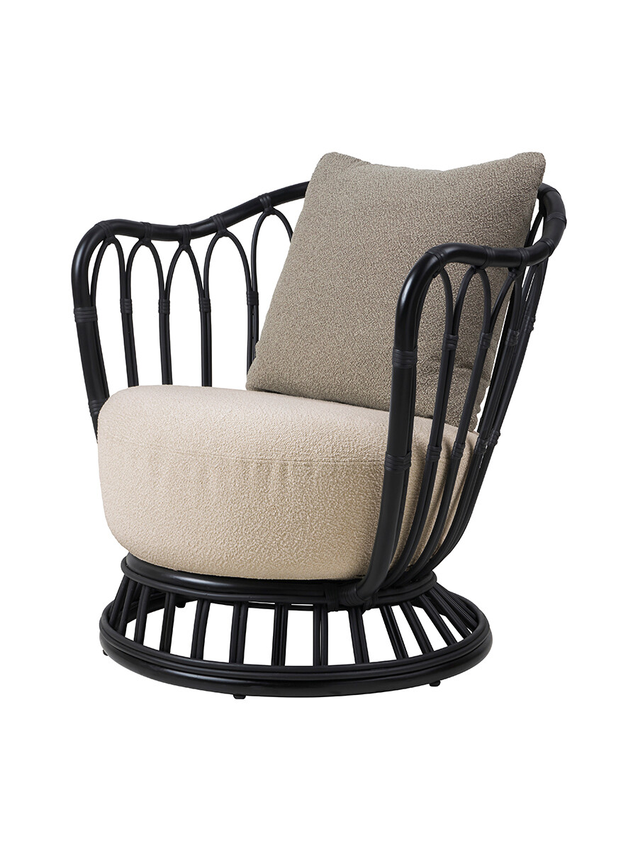 Grace Outdoor Lounge Chair fra GUBI (Black)