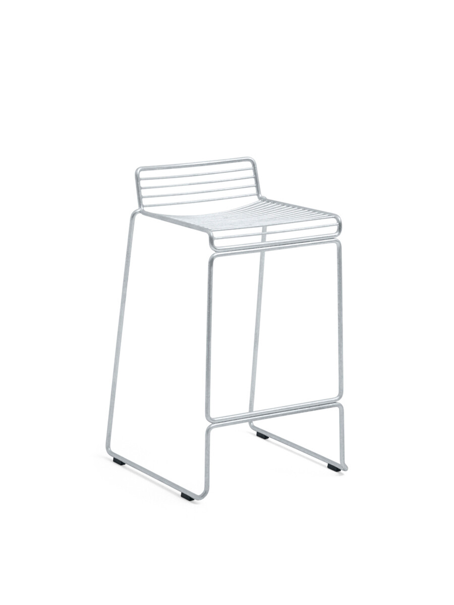 Hee Bar Stool H65, hot galvanised fra Hay