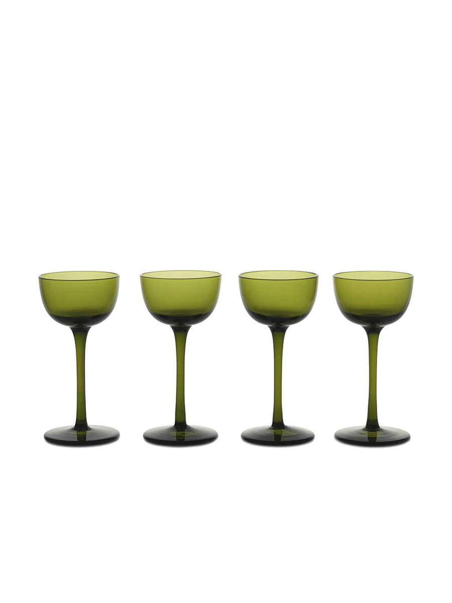 Host Liqueur Glasses, sæt á 4 stk. fra Ferm Living  (Moss Green)