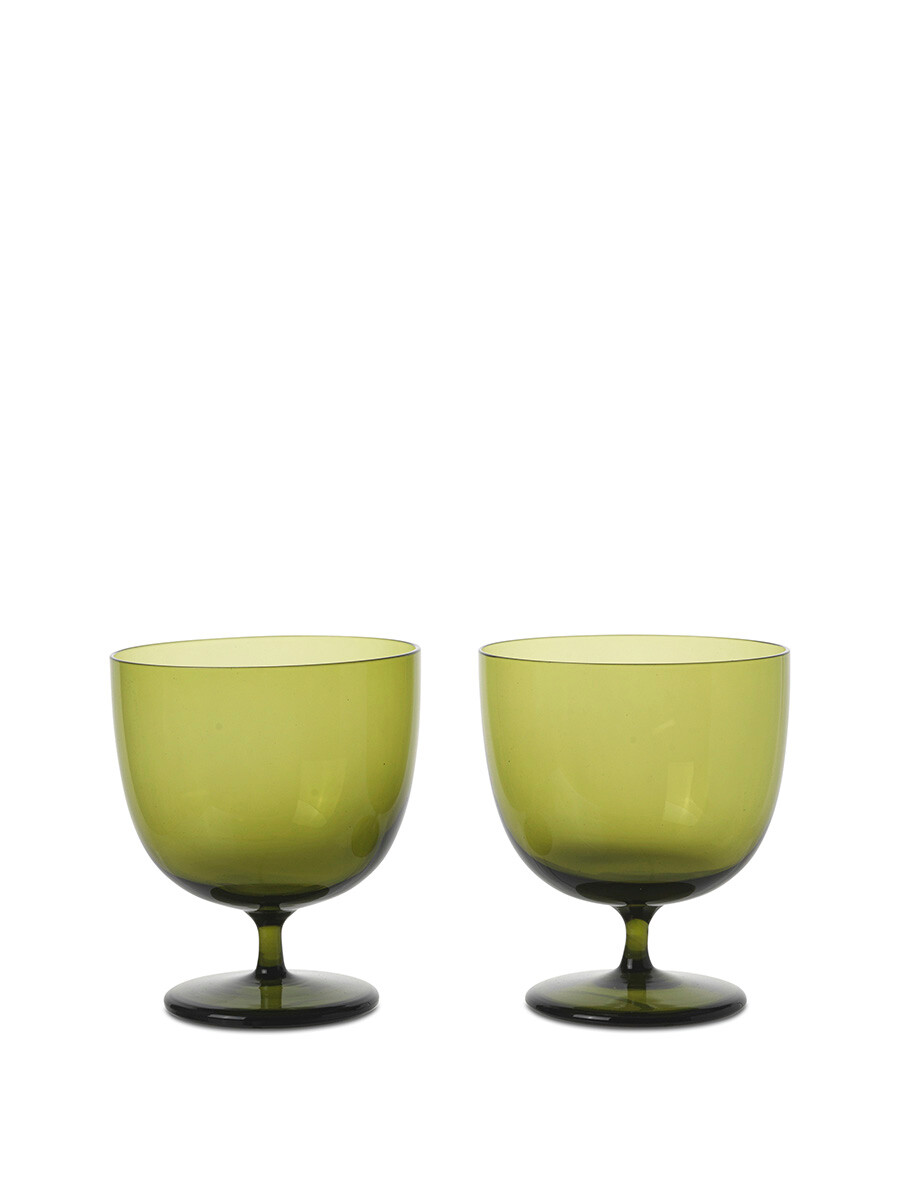 Host Water Glasses, sæt á 2 stk. fra Ferm Living  (Moss Green)