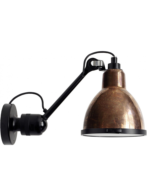 Nr. 304XL udendørs væglampe fra Lampe Gras  (Rå kobber / rund skærm, Uden sensor)