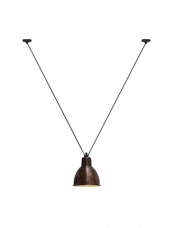 Nr. 323XL Loftlampe fra Lampe Gras (Rå kobber / rund skærm)