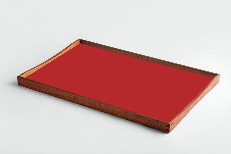 Vendebakke af Finn Juhl (Rød/sort, Mellem 30 x 48 cm)