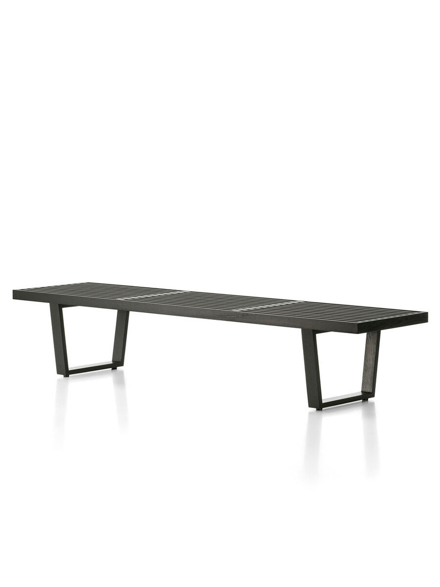 Nelson Bench, lang fra Vitra (Sortmalet ask)