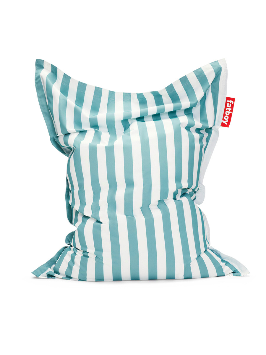 Original Outdoor sækkestol fra Fatboy (Stripe Azur)