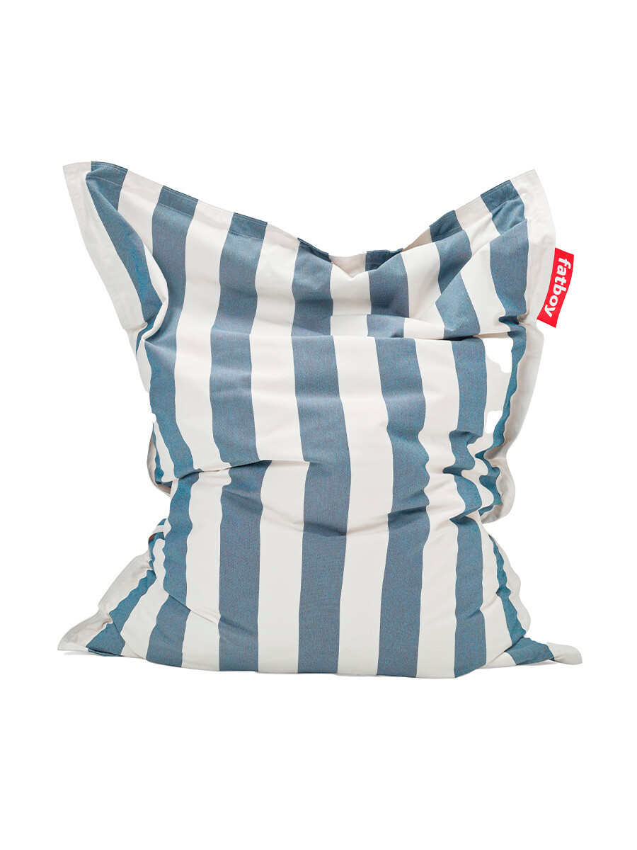 Original Outdoor sækkestol fra Fatboy (Stripe Ocean Blue)