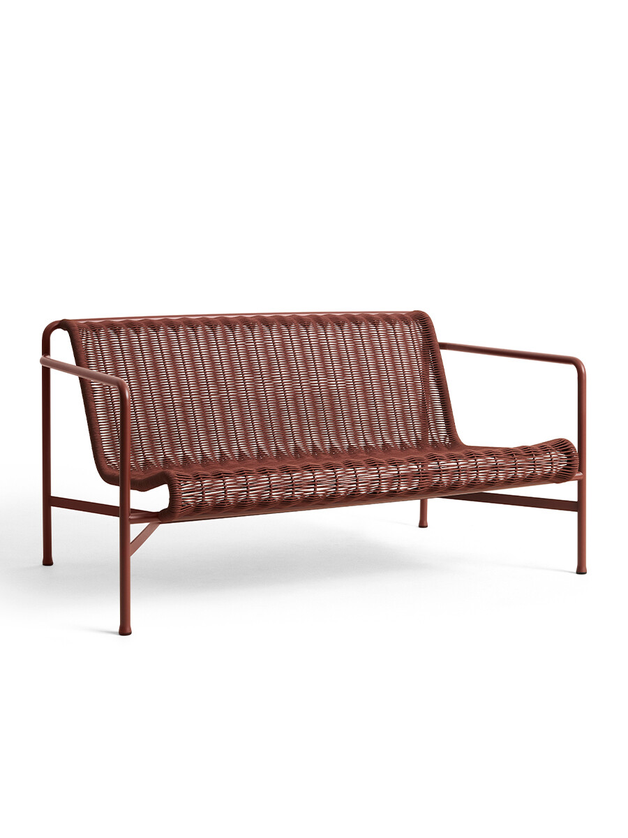 Palissade Cord Lounge Sofa fra Hay (Iron Red)