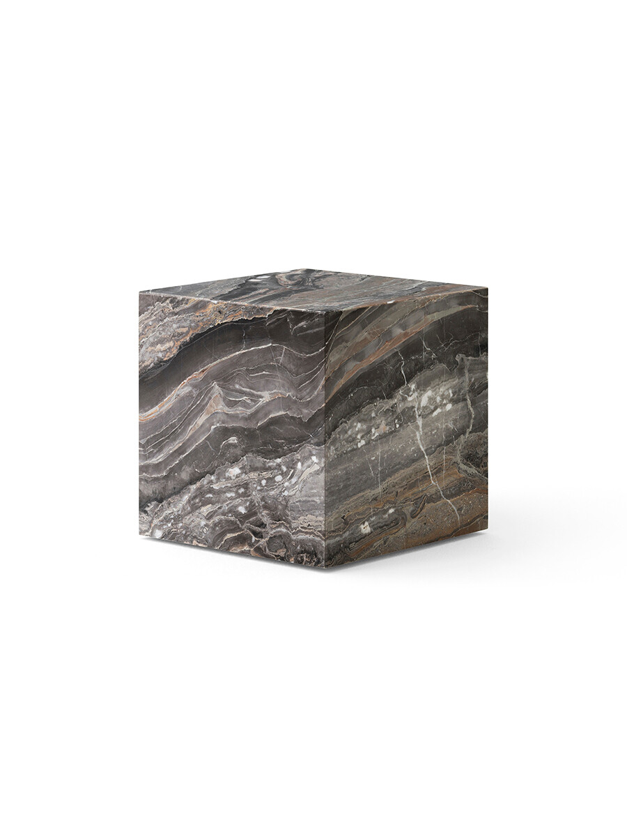 Plinth Cubic, grey galaxy marble fra Audo Copenhagen