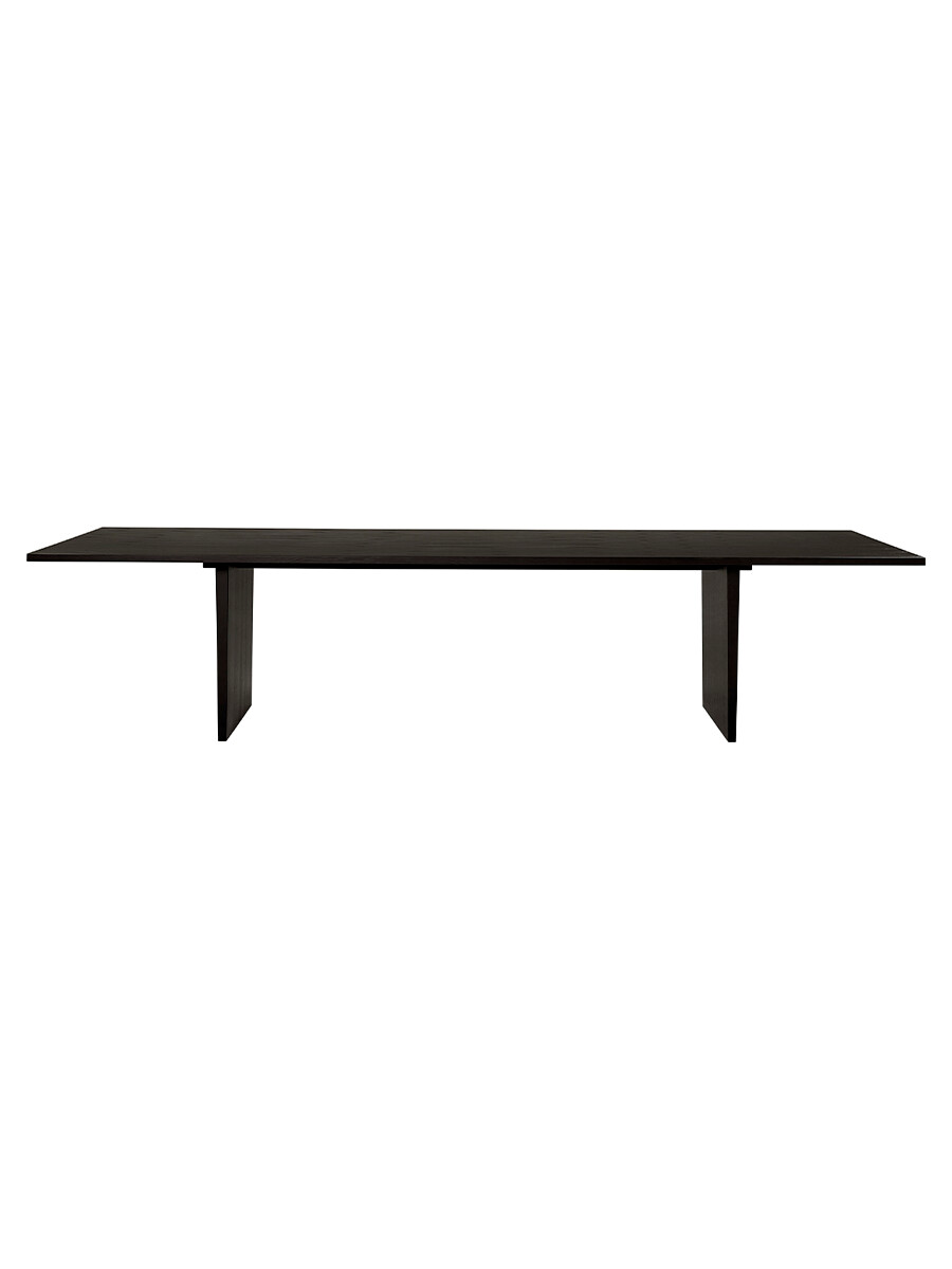 Private Dining Table, 320x100 cm fra GUBI (Brown/Black Ash)