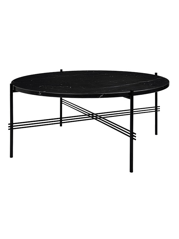 Gamfratesi TS Bord Ø80 fra GUBI (Sort / sort)