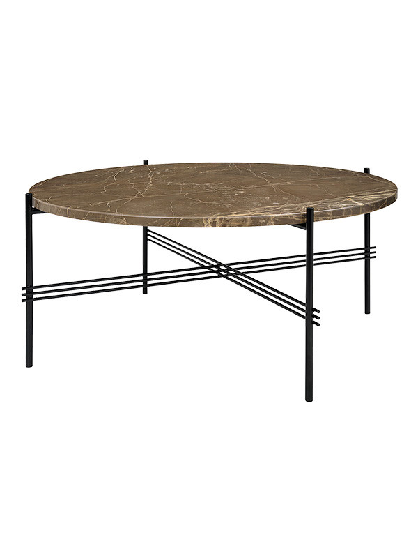 Gamfratesi TS Bord Ø80 fra GUBI (Brun / sort)