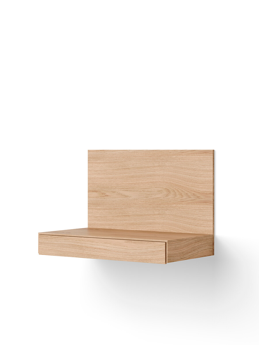 Tana Wall Mounted Desk, oak fra New Works