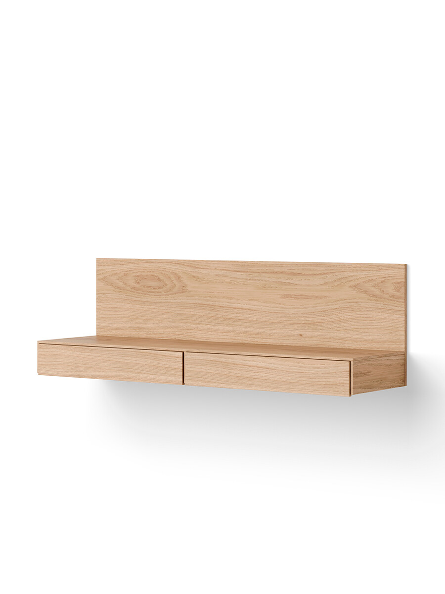 Tana Wall Mounted Media Module, oak fra New Works