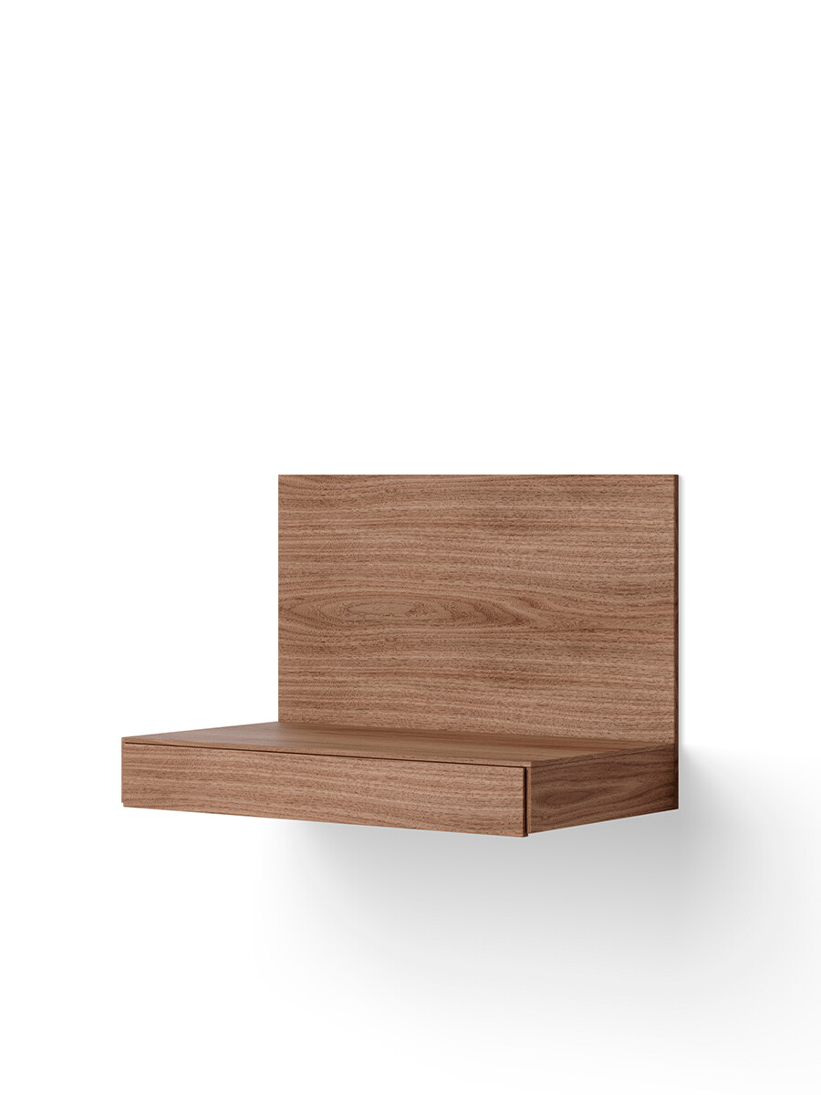 Tana Wall Mounted Desk, walnut fra New Works