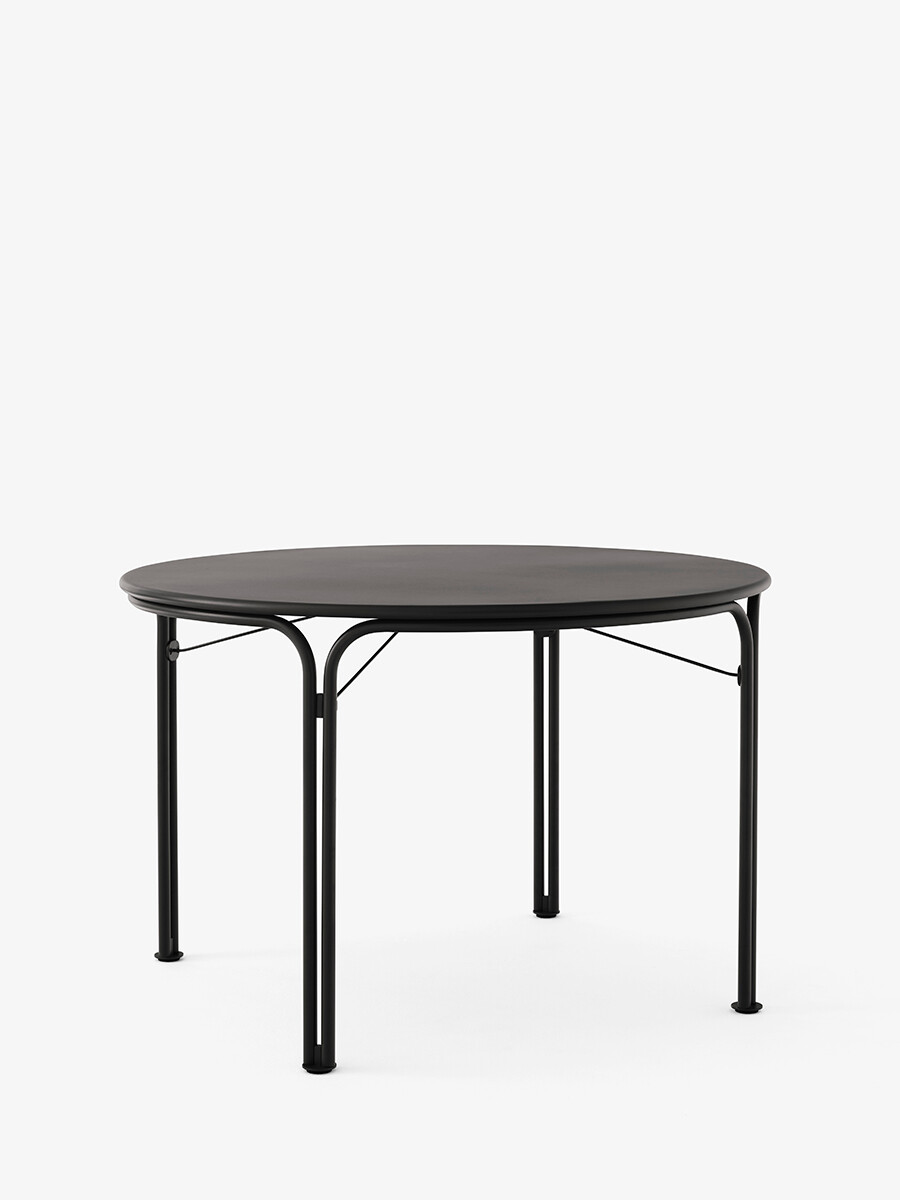 Thorvald SC98 Havebord, Ø115 fra &Tradition (Warm Black)
