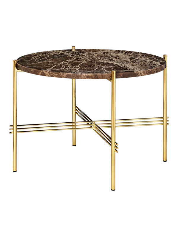 Gamfratesi TS Bord Ø55 fra GUBI (Brun / messing)