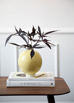 Kahler Unico Vase Kob Den Store Unico Vase I Okkergul Her