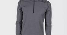 Fusion ½ zip herre 0166 dark gray