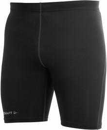 Craft active run kort tight dame sort