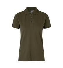 Hol. kom. haller t-shirt ID0527 polo dame oliven