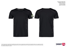 Holstebro Stykesport polyester t-shirt sort