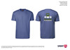 Holstebro Stykesport bomulds trænings t-shirt blå