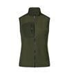 Hol. kom. haller fleece vest ID0747 dame oliven