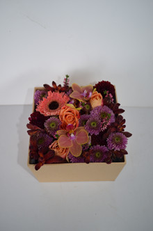 Flowerboks med blomster