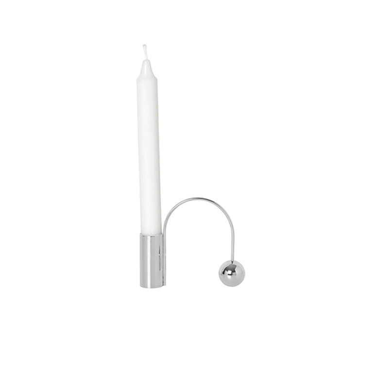 Ferm Living Balance Candleholder Chrome