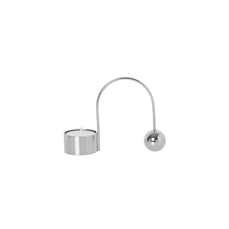 Ferm Living Balance Tealight Holder Chrome
