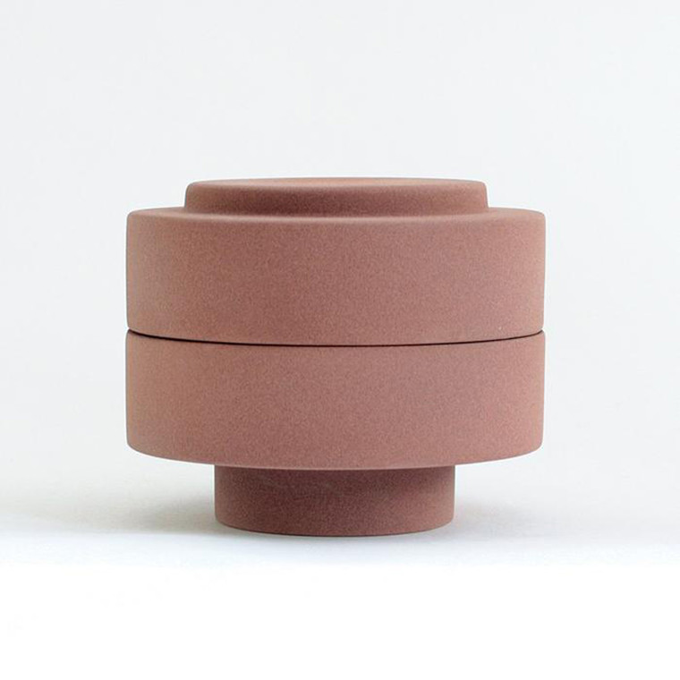 Ania KAREN Jar With Lid Burned Brown