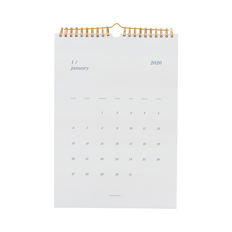 Monograph Wall Calendar