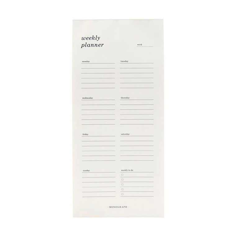Monograph Weekly Planner