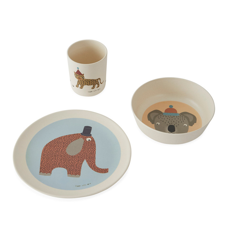 OYOY Hathi Bamboo Tableware Set